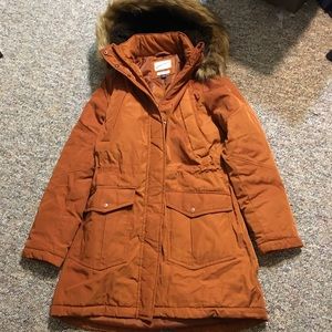 Universal Thread rust parka S NWOT